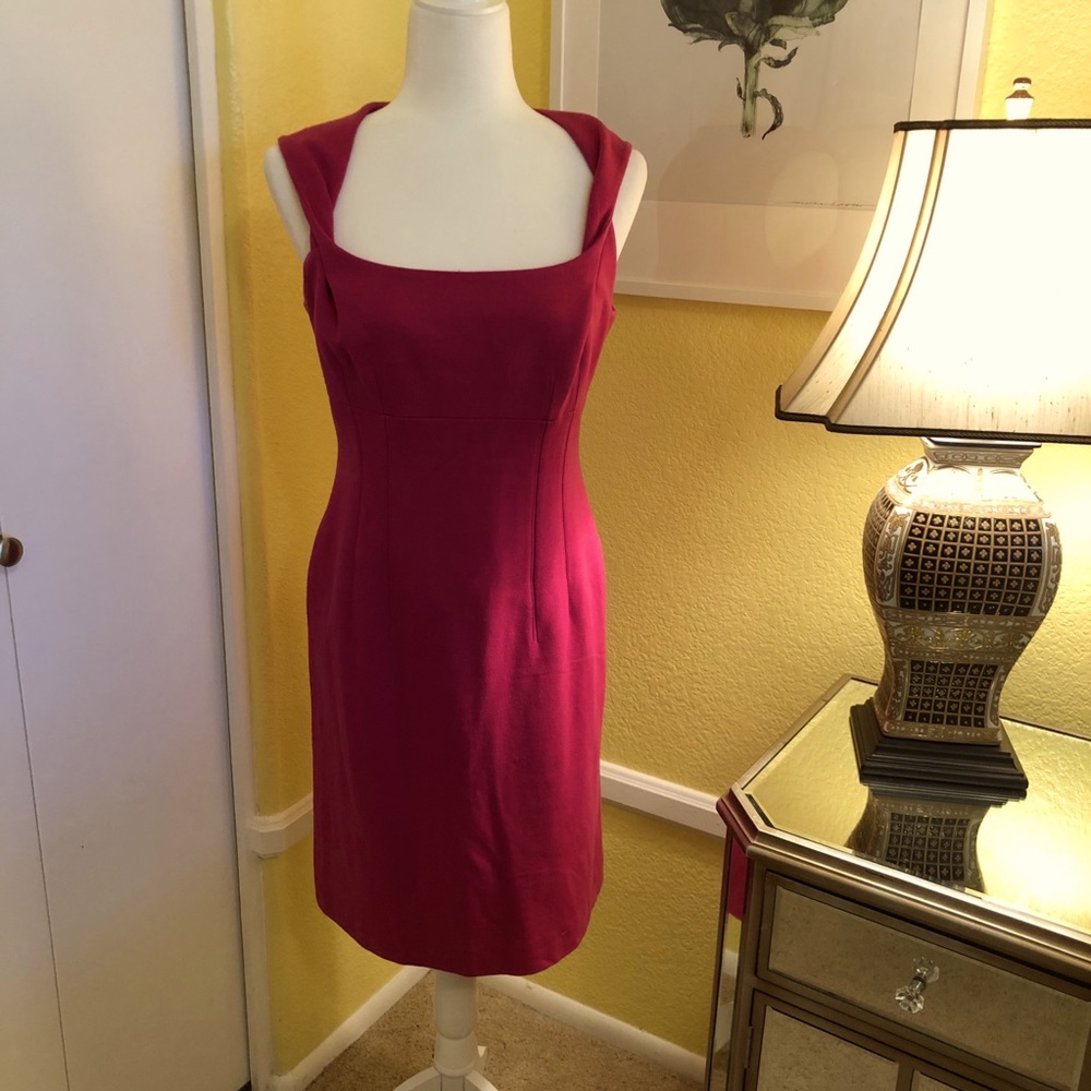 Antonio Melani fuschia dress with twist detail 6